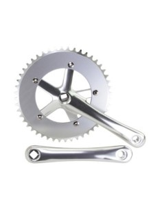 Alloy 8160 Track Crankset 48T x 170mm Silver.